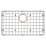 Retto II Stainless Steel Sink Grid 700 x 400mm with Rear Waste Hole, Brushed Gunmetal Black