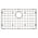 Retto II Stainless Steel Sink Grid 700 x 400mm with Rear Waste Hole, Brushed Gunmetal Black