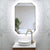 Radiant Jewel 600mm x 900mm Backlit LED Frameless Mirror with Jewelled Edge and Demister *Clearance Stock*