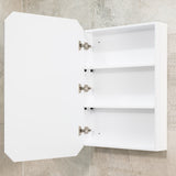 Radiant Jewel 600mm x 900mm Mirrored Shaving Cabinet, Matte White