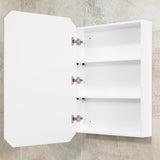 Radiant Jewel 600mm x 900mm Mirrored Shaving Cabinet, Matte White