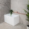 Cubix 1000mm Extra Height Japanese Soaking Freestanding Bath, Gloss White