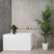 Cubix Extra Height 1000mm Japanese Soaking Bathtub, Gloss White