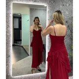 Retti Rectangular 1800mm x 900mm LED Mirror with Frosted Glass Border and Demister