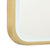 Arco Arch 1150mm x 1000mm Frontlit LED Mirror with Brushed Brass (Gold) Frame and Demister