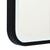Arco Arch 800mm x 800mm Frontlit LED Mirror with Matte Black Frame and Demister