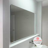 Retti Rectangular 1500mm x 900mm Frameless Mirror with Polished Edge and Rounded Corners