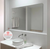 Retti Rectangular 1500mm x 900mm Frameless Mirror with Polished Edge and Rounded Corners