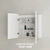 Retti Rectangular 750mm x 750mm Frontlit LED Mirrored Shaving Cabinet, Matte White