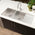Retto II 1190mm x 450mm x 230mm Stainless Steel Double Sink with Drainer, Brushed SS Nickel