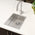 Retto II 390mm x 440mm x 230mm Stainless Steel Sink, Brushed SS Nickel