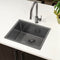 Retto II 550mm x 450mm x 300mm Extra Height Stainless Steel Sink, Brushed Gunmetal Black