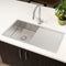 Retto II 850mm x 450mm x 230mm Stainless Steel Sink with Drainer, Brushed SS Nickel