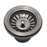 Retto Sink Basket Waste-Replacement Part, Brushed Gunmetal Black