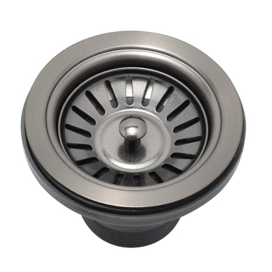 Retto Sink Basket Waste-Replacement Part, Brushed Gunmetal Black