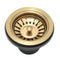 Retto Sink Basket Waste-Replacement Part, Brushed Brass Gold