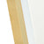 Riri Oblong 600mm x 900mm Frontlit LED Mirror with Brushed Brass (Gold) Frame and Demister