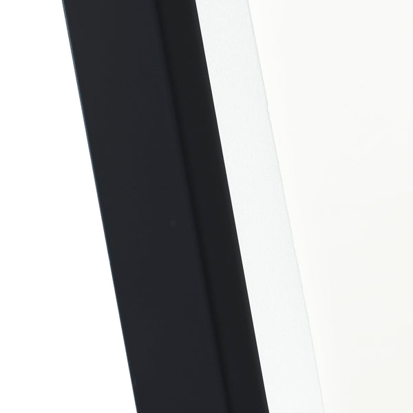 Riri Oblong 600mm x 900mm Frontlit LED Mirror with Matte Black Frame and Demister