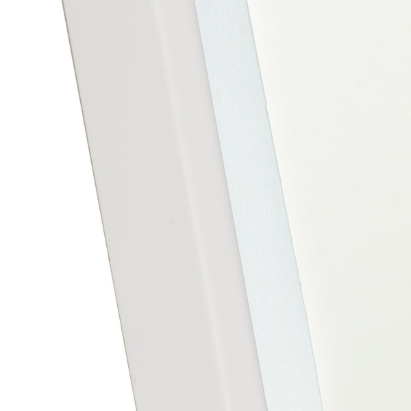 Riri Oblong 600mm x 900mm Frontlit LED Mirror with Matte White Frame and Demister