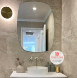 Riri Oblong 600mm x 900mm Frameless Mirror with Polished Edge
