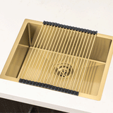 Retto Roller Mat 450mm x 320mm, Brushed Brass Gold