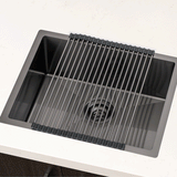 Retto Roller Mat 450mm x 320mm, Brushed Gunmetal Black