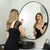 Round 750mm Mirror with Black Frame *Clearance Stock*
