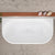 Avalon 1400mm Back to Wall Freestanding Bath, Gloss White