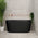 Avalon 1400mm Back to Wall Freestanding Bath, Matte Black