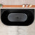Avalon 1500mm Back to Wall Freestanding Bath, Matte Black