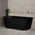 Avalon 1600mm Back to Wall Freestanding Bath, Matte Black