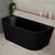 Avalon 1600mm Back to Wall Freestanding Bath, Matte Black