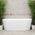Avalon 1700mm Back to Wall Freestanding Bath, Gloss White