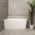 Avalon 1300mm Left Corner Freestanding Bath, Gloss White