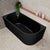 Avalon 1600mm Left Corner Freestanding Bath, Matte Black