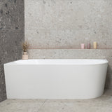 Avalon 1700mm Left Corner Freestanding Bath, Gloss White