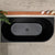 Avalon 1700mm Left Corner Freestanding Bath, Matte Black