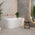 Avalon 1400mm Right Corner Freestanding Bath, Gloss White