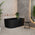 Avalon 1400mm Right Corner Freestanding Bath, Matte Black