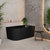 Avalon 1400mm Right Corner Freestanding Bath, Matte Black