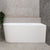 Avalon 1400mm Right Corner Freestanding Bath, Matte White *Clearance Stock*