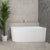 **CLEARANCE STOCK Avalon 1500mm Right Corner Freestanding Bath, Gloss White