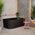 Avalon 1500mm Right Corner Freestanding Bath, Matte Black