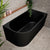 Avalon 1500mm Right Corner Freestanding Bath, Matte Black