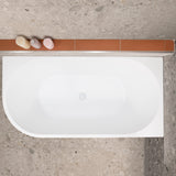 **CLEARANCE STOCK Avalon 1500mm Right Corner Freestanding Bath, Matte White