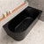 Avalon 1600mm Right Corner Freestanding Bath, Matte Black
