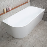 Avalon 1700mm Right Corner Freestanding Bath, Gloss White