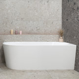 Avalon 1700mm Right Corner Freestanding Bath, Gloss White