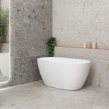 Byron Egg 1300mm Oval Freestanding Bath, Gloss White
