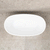 Byron Egg 1300mm Oval Freestanding Bath, Matte White